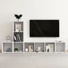 vidaXL 3 Piece TV Cabinet Set White Engineered Wood