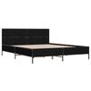 vidaXL Bed Frame without Mattress Black 120x200 cm