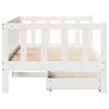 vidaXL Daybed with Drawers without Mattress White 90x200 cm Solid Wood