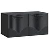vidaXL Wall-Mounted TV Cabinet Black 59.5 x 31 x 30 cm Engineered Wood