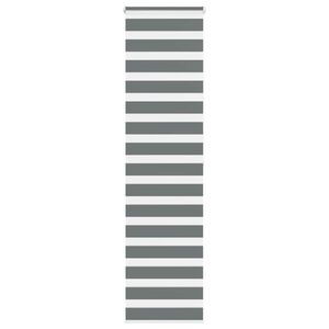 vidaXL Zebra Blind Dark Grey 65x200 cm Fabric Width 60.9 cm Polyester