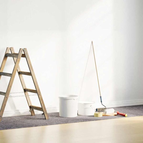 vidaXL Non-slip Painter Fleece 25 m 280 g/m&sup2; Grey