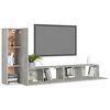 vidaXL 3 Piece TV Cabinet Set Concrete Grey Engineered Wood