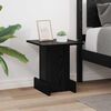 vidaXL End Table Black Oak 35.5 x 35 x 40 cm Engineered Wood