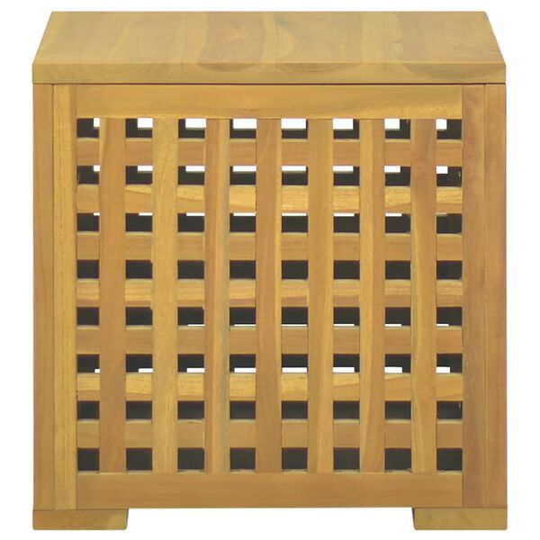 vidaXL Rope Box 40x40x40 cm Solid Wood Teak