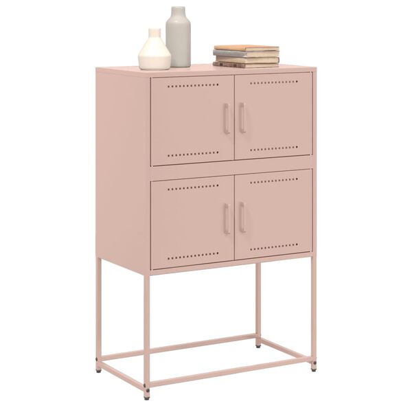 vidaXL Sideboard Pink 68.5x38.5x107 cm Steel