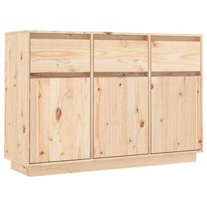 vidaXL Sideboard 111x36x75 cm Solid Wood Pine