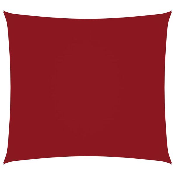 vidaXL Sunshade Sail Oxford Fabric Square 4x4 m Red