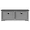 vidaXL Hallway Bench BODO Grey 114x40x45 cm