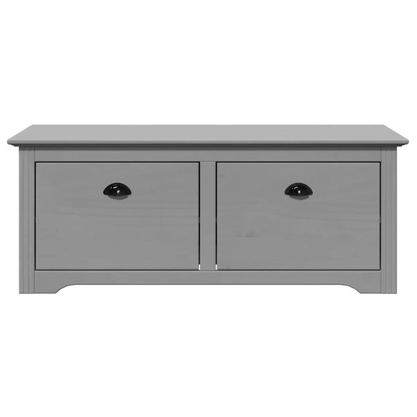 vidaXL Hallway Bench BODO Grey 114x40x45 cm