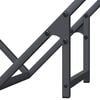 vidaXL Firewood Rack Anthracite 50x25x50 cm Cold-rolled steel