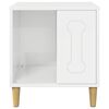 vidaXL Dog House Gloss White 44 x 42 x 49 cm Engineered Wood