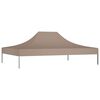 vidaXL Party Tent Roof 4x3 m Taupe 270 g/m²