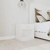 vidaXL Bedside Cabinets 2 pcs with Drawer High Gloss White