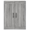 vidaXL Highboard Grey Sonoma 69.5x34x180 cm Engineered Wood