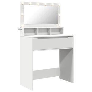 vidaXL Bedroom Dressing Tables with Drawer White 80 x 39.6 x 135 cm