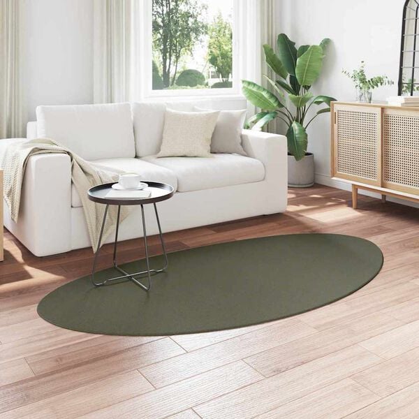 vidaXL Carpet Folding HUARTE Forest green 100 x 200 cm Polyester