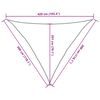 vidaXL Sunshade Sail 160 g/m&sup2; Anthracite 3x3x4.2 m HDPE