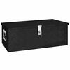 vidaXL Storage Box Black 80x39x30 cm Aluminium