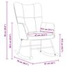 vidaXL Rocking Chair Light Grey Velvet