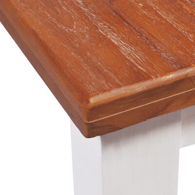 vidaXL Dining Table Solid Teak Mahogany 180x90x75 cm