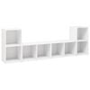 vidaXL TV Cabinets 4 pcs White 72x35x36.5 cm Engineered Wood