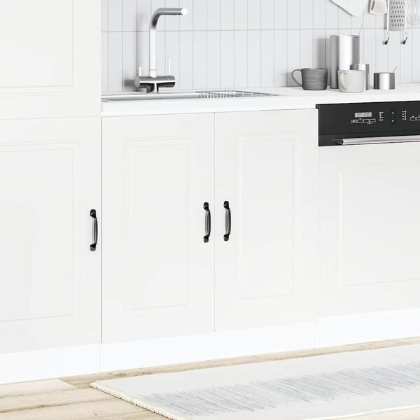 vidaXL Sink Base Cabinet Kalmar White 80x46x81.5 cm Engineered Wood