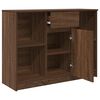 vidaXL Sideboard with Drawer Brown Oak 101x35x76 cm Engineered Wood