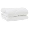 vidaXL Winter Duvet with Pillow 3 pcs White Microfiber