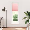 vidaXL Pleated Blind Pink 65x200 cm Fabric Width 64.4 cm Polyester