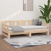 vidaXL Pull-out Day Bed without Mattress Solid Wood Pine 2x(90x190) cm