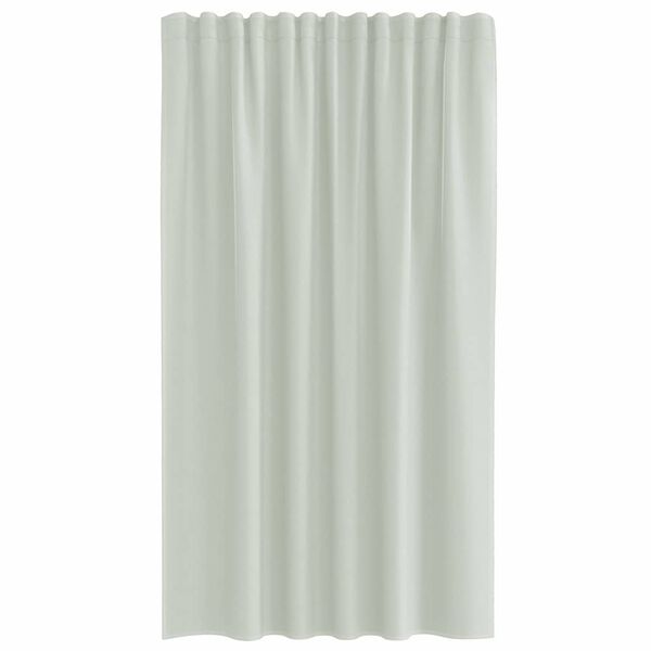 vidaXL Voile Curtains with Rod Pockets 2 pcs Light Grey