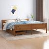 vidaXL Bed Frame without Mattress Honey Brown Solid Wood 180x200 cm Super King (322115+321987)