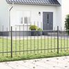 vidaXL Garden Fence Grey 510 x 100 cm