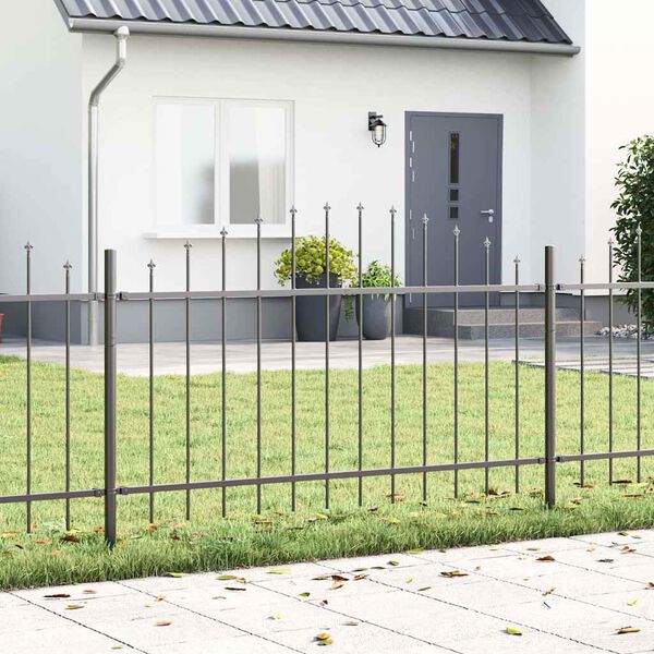 vidaXL Garden Fence Grey 510 x 100 cm