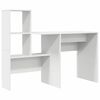 vidaXL Desk White Engineered Wood 131.5 x 50 x 106.5 cm