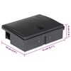 vidaXL Mouse Traps 20 pcs Black 13x10x4 cm