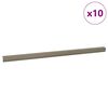 vidaXL Stair Nosings 10 pcs Champagne 67 x 3 x 2 cm Aluminium