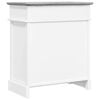 vidaXL Shoe Cabinet Grey 50x28x58 cm Paulownia Wood