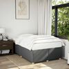 vidaXL Bed Frame without Mattress Dark Grey Double Fabric