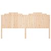 vidaXL Bed Headboard 206x4x110 cm Solid Wood Pine