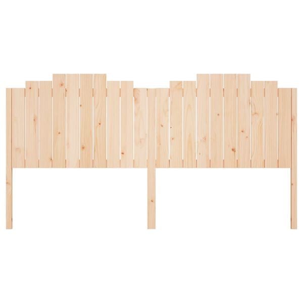 vidaXL Bed Headboard 206x4x110 cm Solid Wood Pine