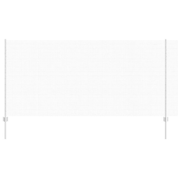 vidaXL Fence with Post Silver 1.2 x 10 m Steel