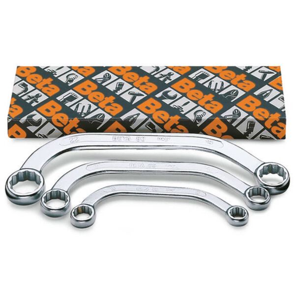 Beta Tools 3 Piece Half-moon Ring Wrenches Set 83/S3