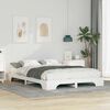 vidaXL Bed Frame White 140 x 220 cm Solid Pine Wood