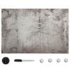 vidaXL Wall Mounted Magnetic Board Glass 60x40 cm