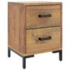 vidaXL Bedside Cabinets 2 pcs 36x30x45 cm Solid Wood Pine