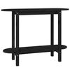 vidaXL Console Table Black 110x40x80 cm Solid Wood Pine
