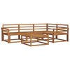 vidaXL Outdoor Sofa Set 5 pcs Natural Solid Acacia Wood