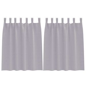 vidaXL Blackout Curtains with Rings 2 pcs Metal Grey 140 x 140 cm